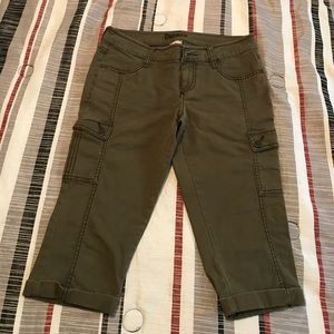 Olive green capris